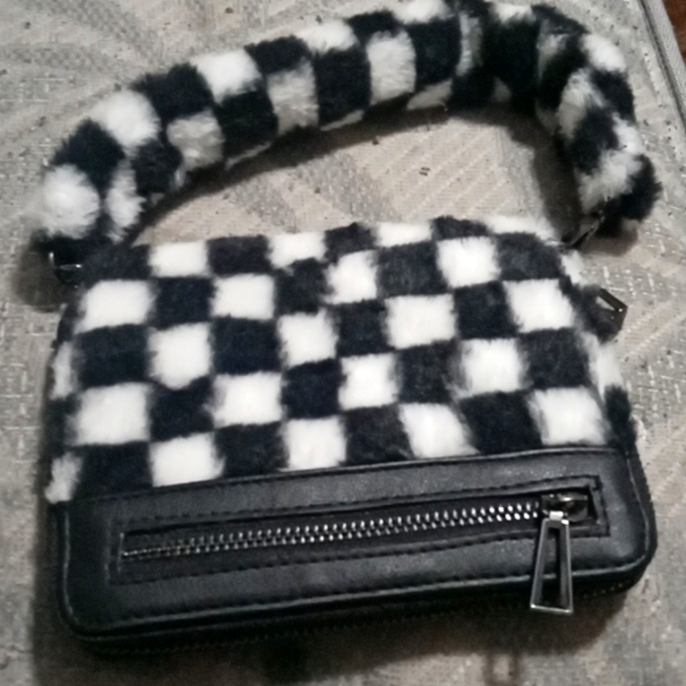 Checkered wallet.